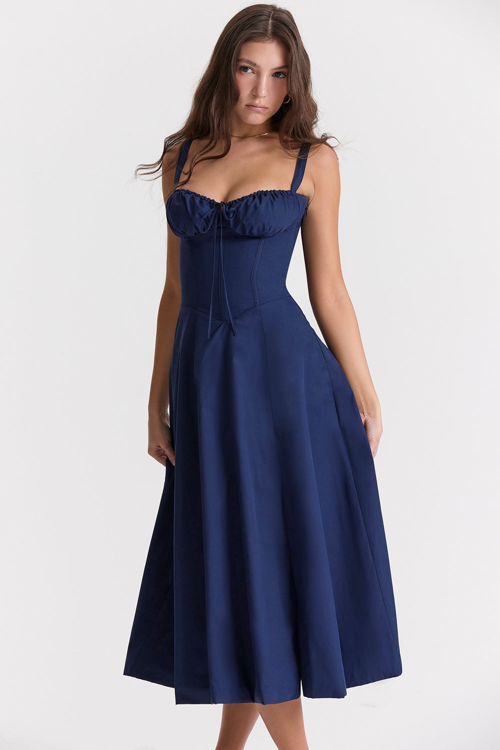 Spring Breeze Dress Navy Blue