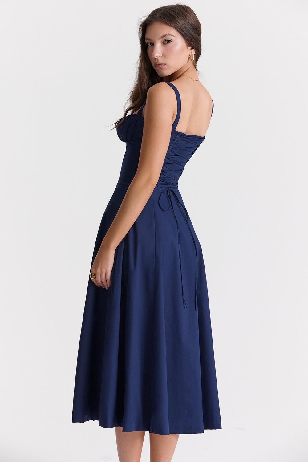 Spring Breeze Dress Navy Blue