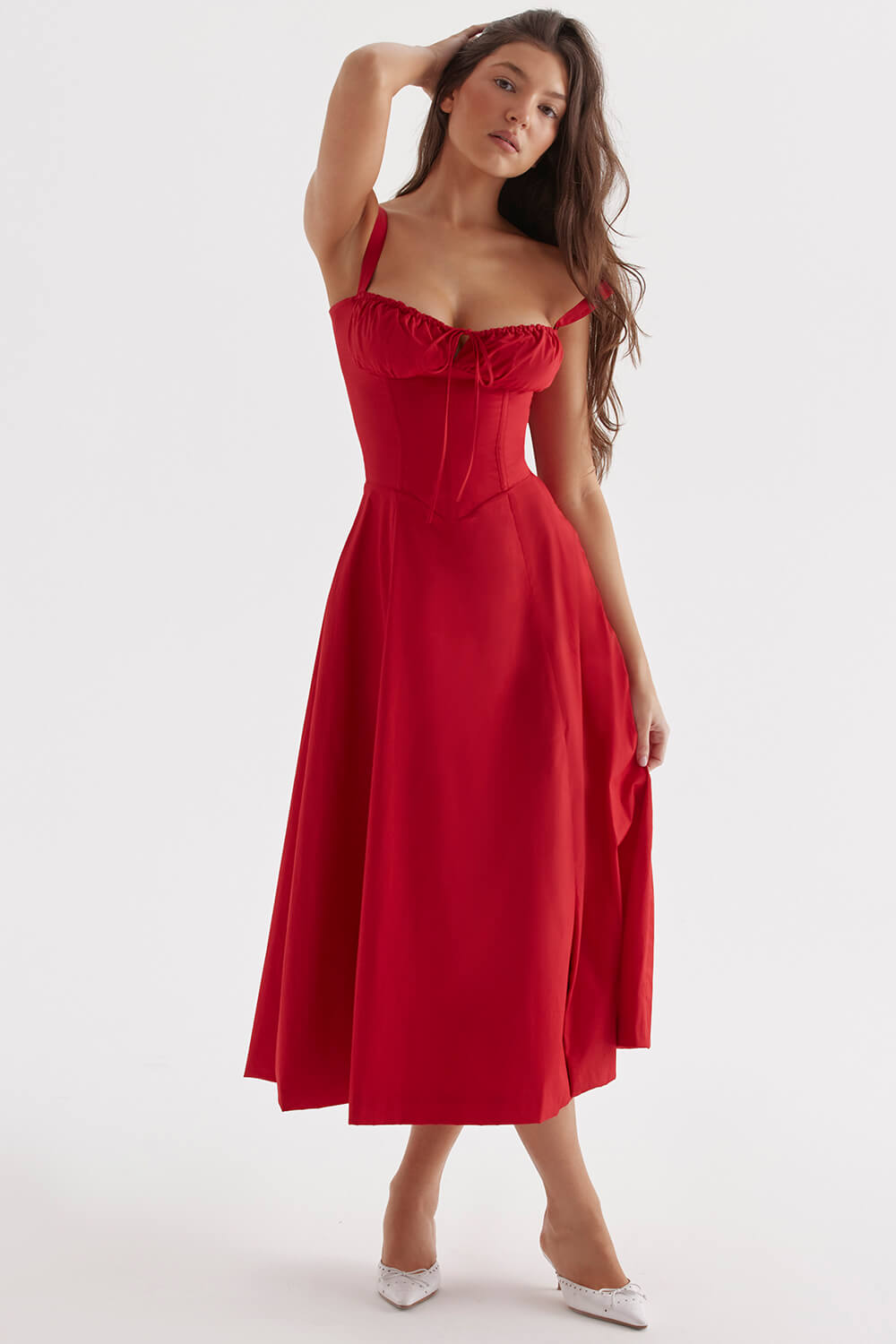 Spring Breeze Dress Red