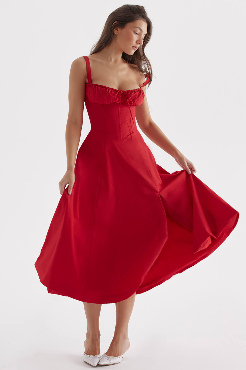 Spring Breeze Dress Red