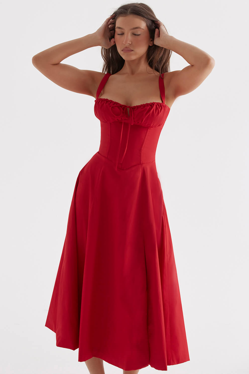 Spring Breeze Dress Red