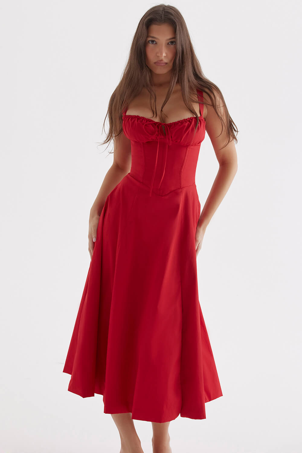 Spring Breeze Dress Red