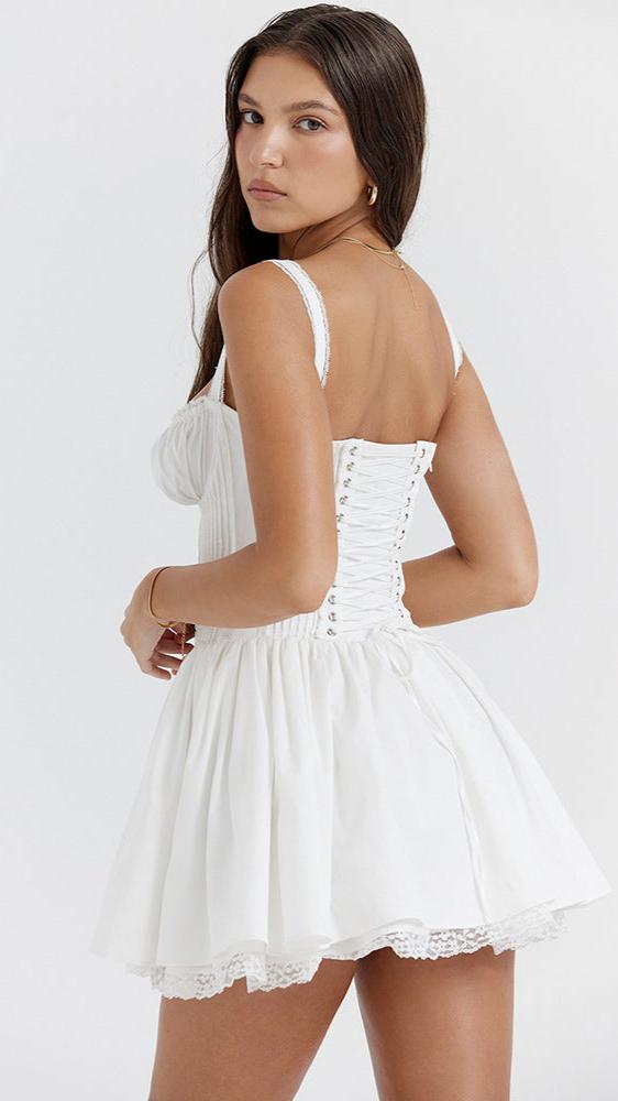 Paradise Breeze Dress White